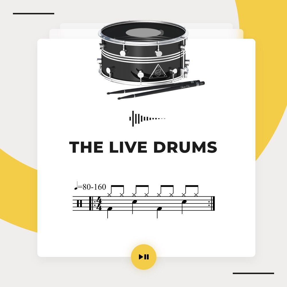 Pochette de The Live Drums