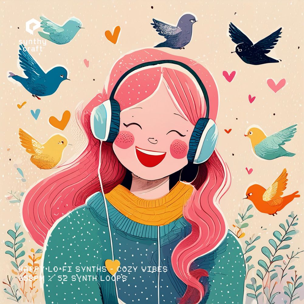 Arte de Happy Lo-Fi Synths - Cozy Vibes