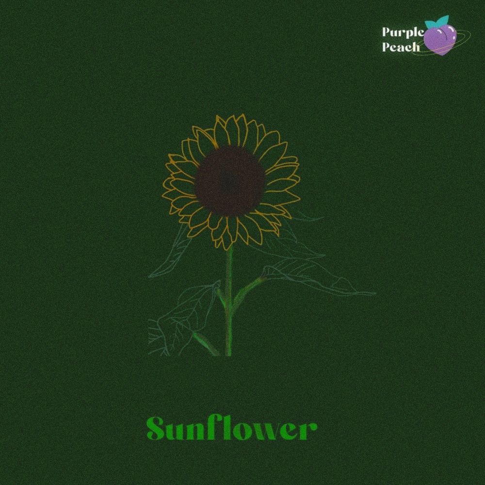 Arte de Purple Peach - Sunflower