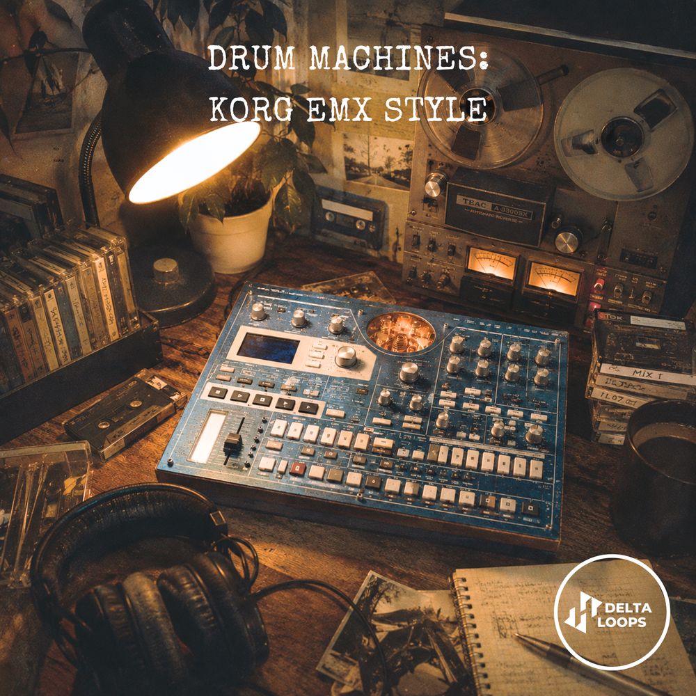Artwork of Drum Machines: Korg EMX style