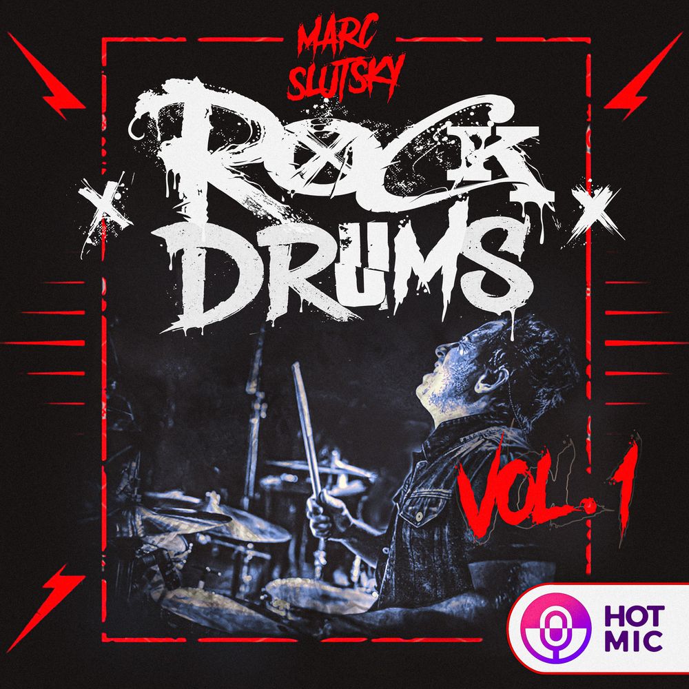 Arte de Marc Slutsky Rock Drums Vol. 1