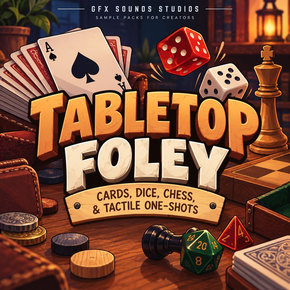 Pochette de Tabletop Foley – Cards, Chess and Tactile One-Shots