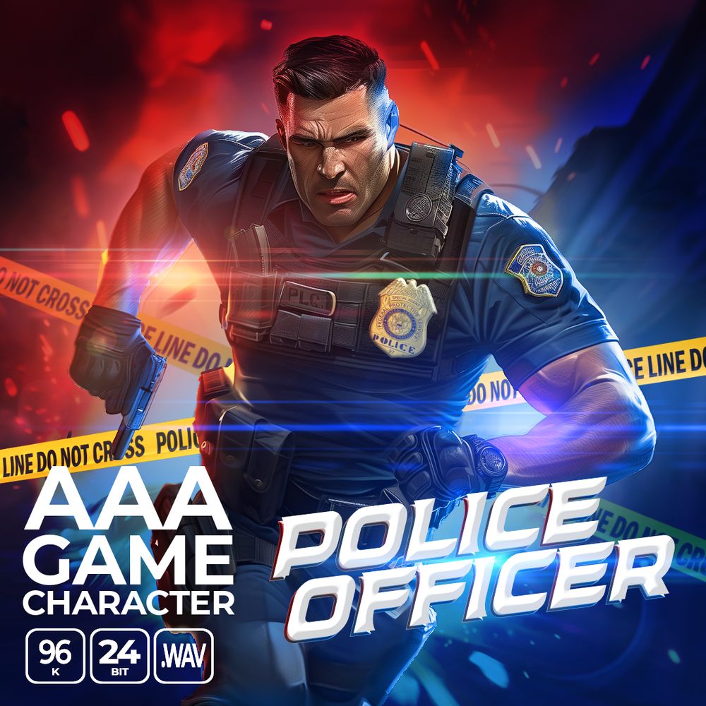 Arte de AAA Game Character Police Officer