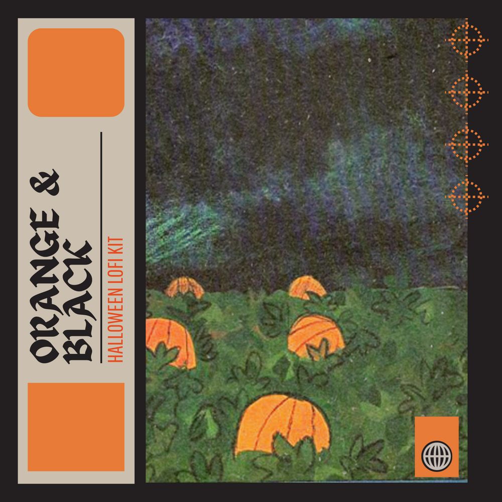 Arte de Orange and Black