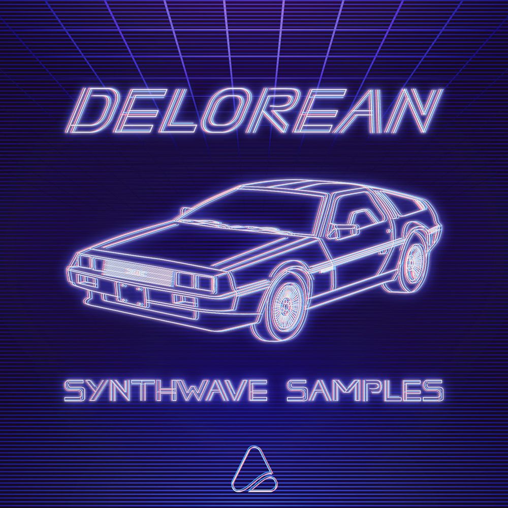 Arte de Delorean Synthwave Samples