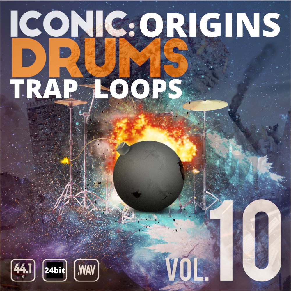 Arte de Iconic Origins Trap Drum Loops Vol 10