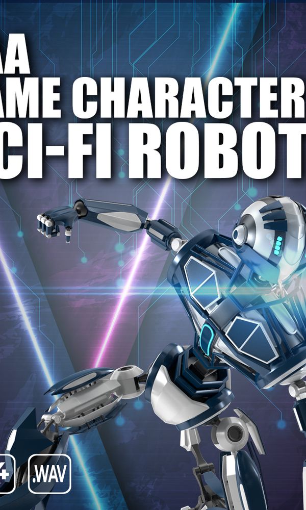 Artwork for AAA Game Character Sci-fi Robot