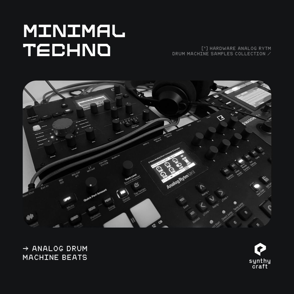 Minimal Techno Analog Drum Machine Sample Pack LANDR Samples