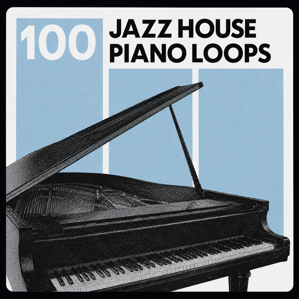 Pochette de 100 Jazzy House Piano loops