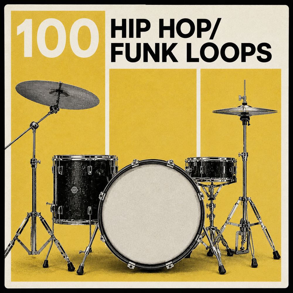 Artwork of NEW 100 HIP HOP/FUNK DRUM LOOPS