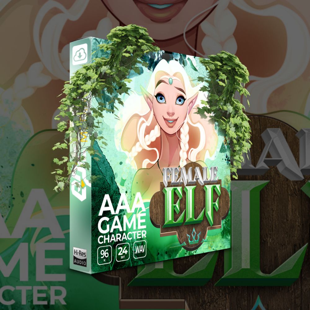 Arte de AAA Game Character Female Elf