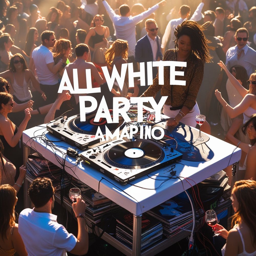 Arte de All White Party Amapiano