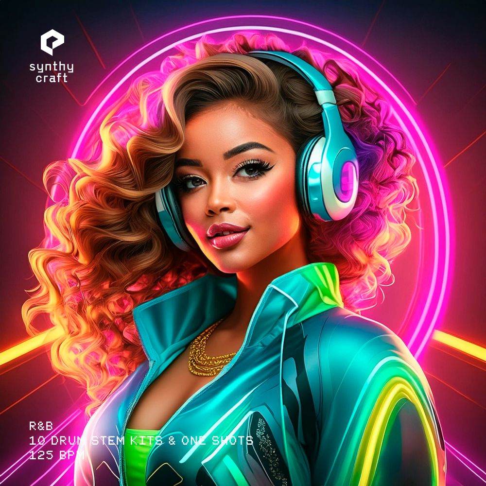 Pochette de R&B - 10 Drum Stem Kits & One Shots