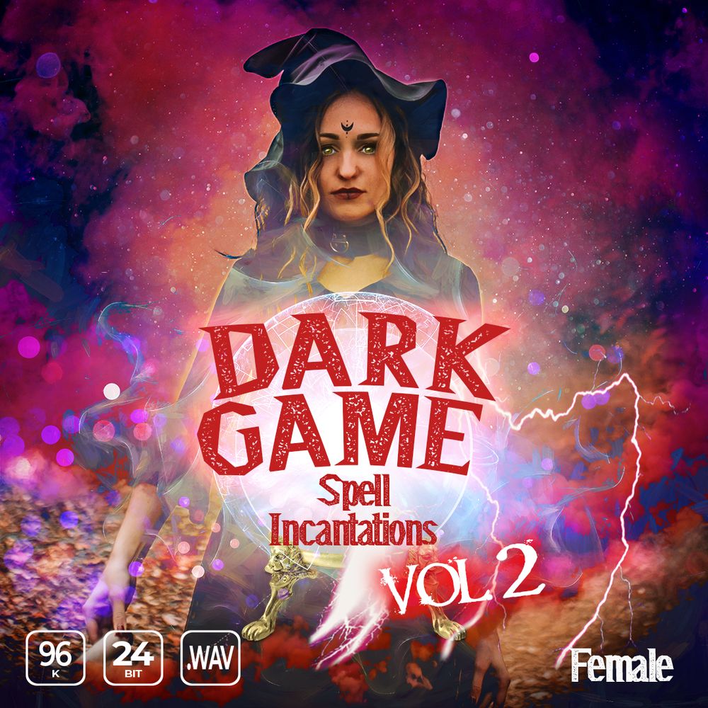 Dark Game Spell Incantation Voices Female Vol 2 Sample Pack LANDR