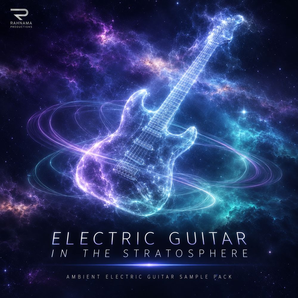 Artwork of Electric guitar in the stratosphere
