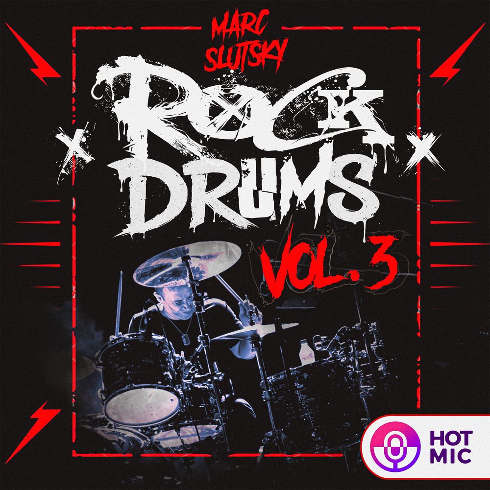 Arte de Marc Slutsky Rock Drums Vol. 3