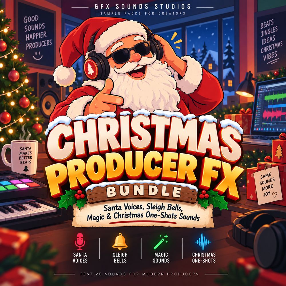 Pochette de Christmas Producer FX Bundle - Santa Voices, Magic & Christmas One-Shots Sounds