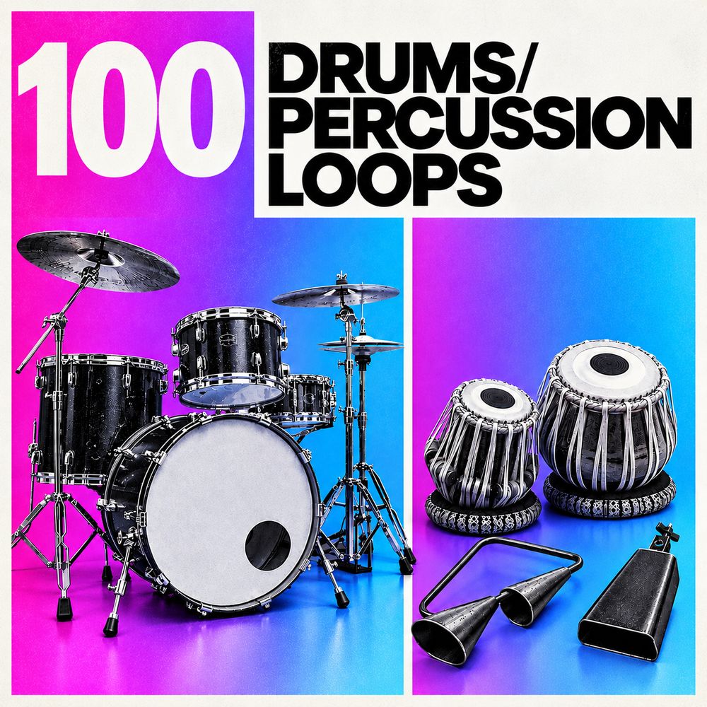 Artwork of 100 Drum/Percussion Loops