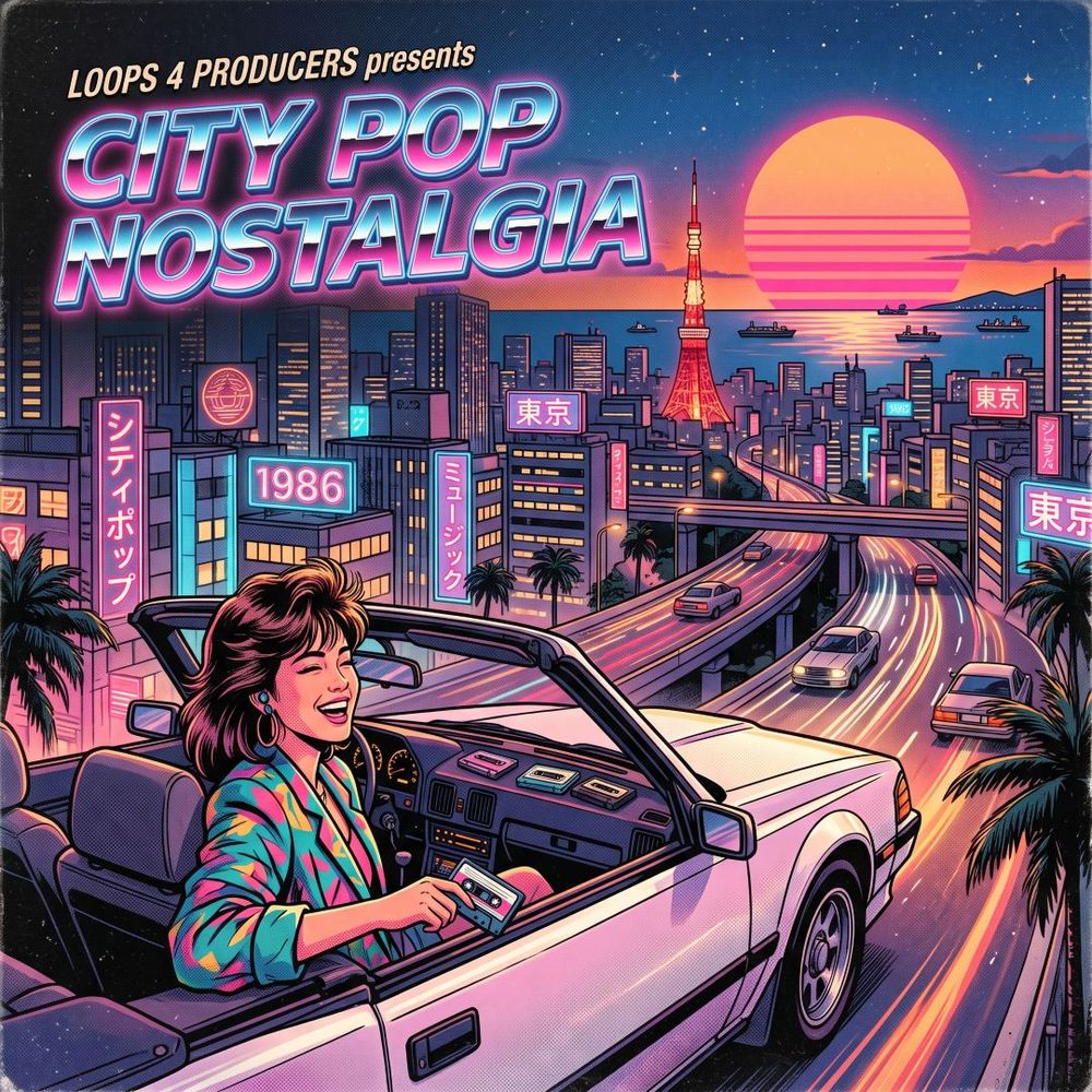 Arte de City Pop Nostalgia