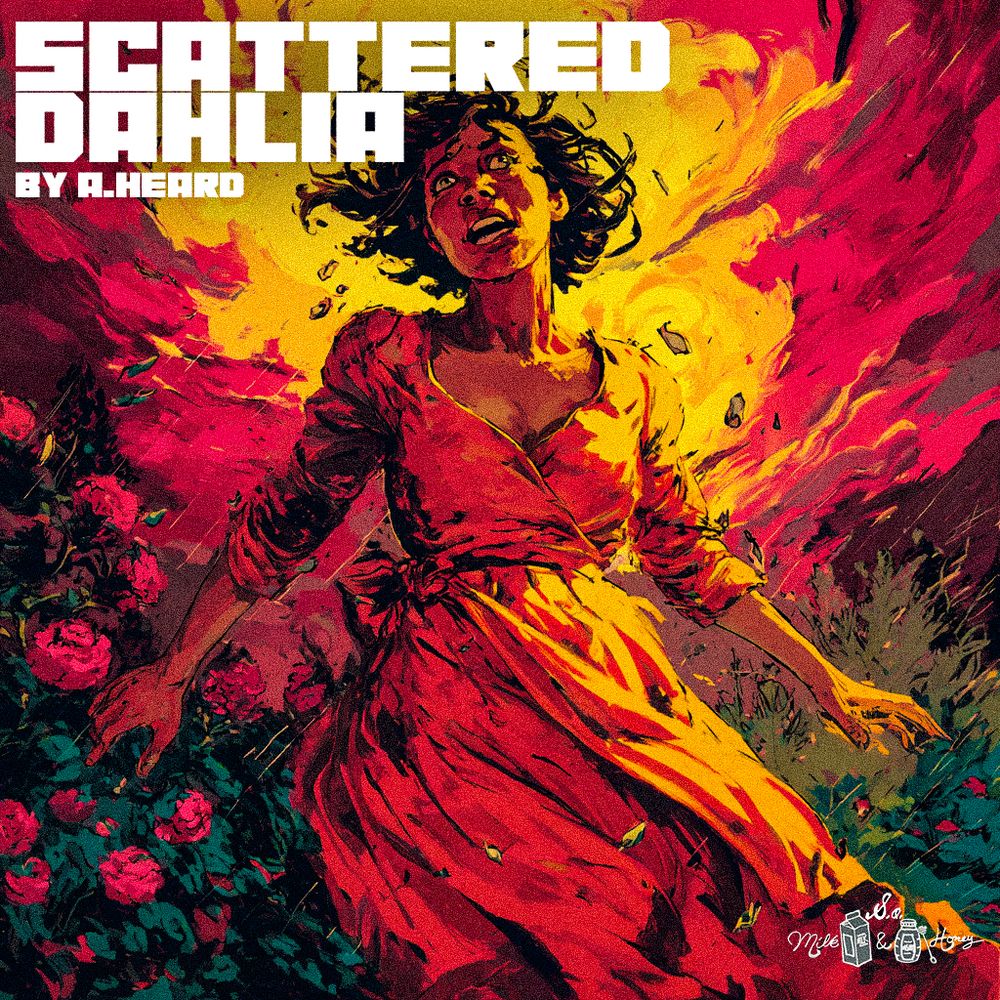 Arte de Scattered Dahlia